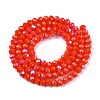 Electroplate Opaque Solid Color Glass Beads Strands EGLA-A044-P6mm-L03-2