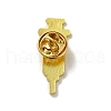 Medical Treatment Theme Baking Paint Black Golden Zinc Alloy Brooches JEWB-M037-03E-G-3