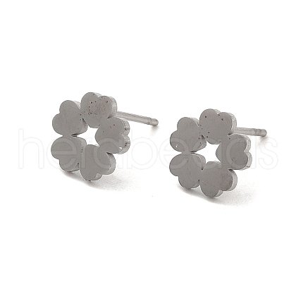 304 Stainless Steel Stud Earrings EJEW-P244-06P-1