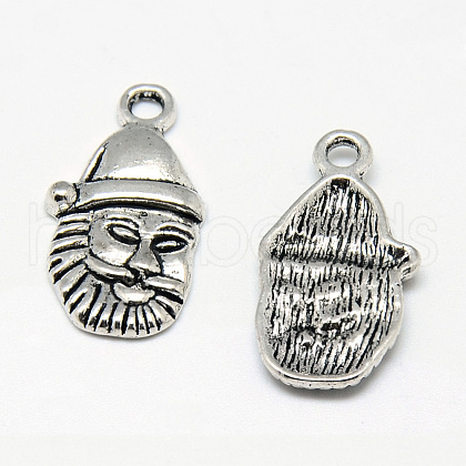 Tibetan Style Alloy Christmas Pendants TIBE-S301-036AS-RS-1