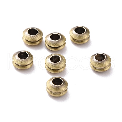 Rack Plating Brass Spacer Beads KK-F834-02BAB-1