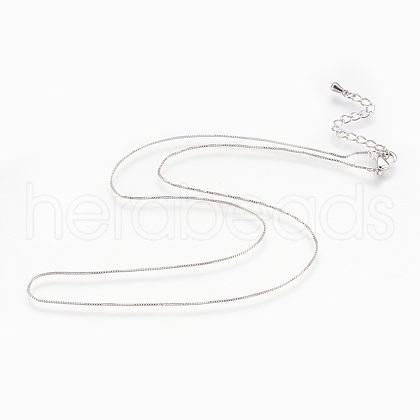 Brass Chain Necklaces NJEW-P222-05P-1