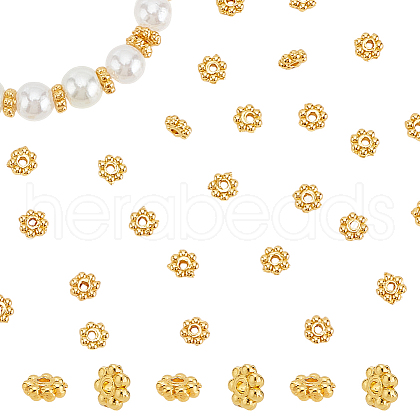 200Pcs Alloy Flower Spacer Beads FIND-LP0001-01-1