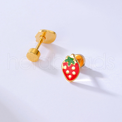 Strawberry Drop Earrings Casual Chic Cute Simple Style IG3704-1