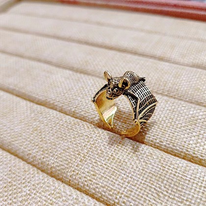 Bat Themes Alloy Adjustable Cuff Rings FS-WG25ADA-02-1