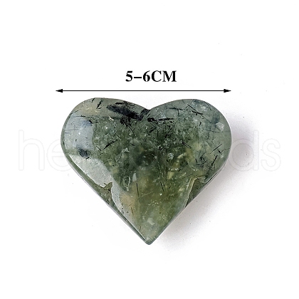 Natural Prehnite Heart Figurines for Home Office Desktop Decoration PW-WG26399-01-1