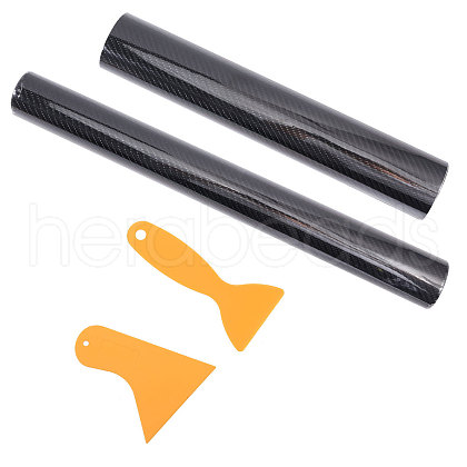 CHGCRAFT PVC Car Auto Fibre Sticker Vinyl Wrapping Film DIY-CA0006-80-1
