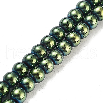 Synthetic Magnetic Hematite Beads Strands G-P545-K01-01E-1