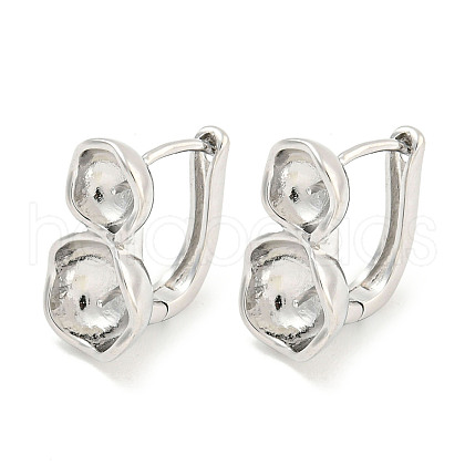 Brass Hoop Earring Findings KK-S386-01P-1