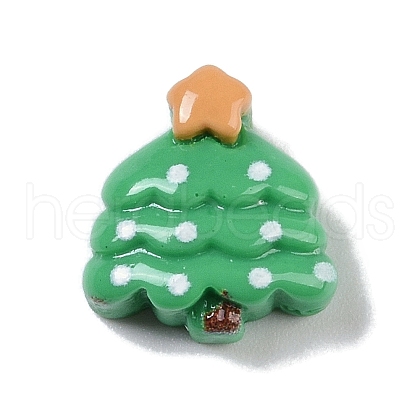 Opaque Christmas Theme Resin Cabochons RESI-H162-06O-1