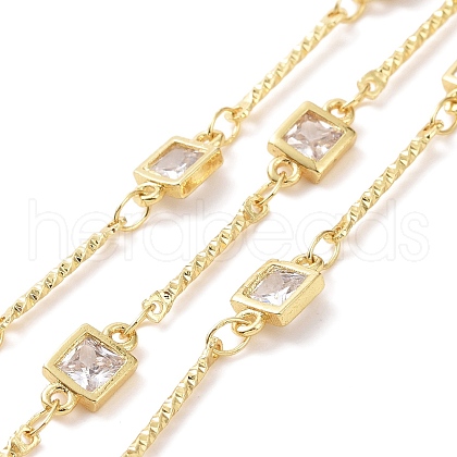 Brass Bar & Squarel Link Chains CHC-G017-20G-1