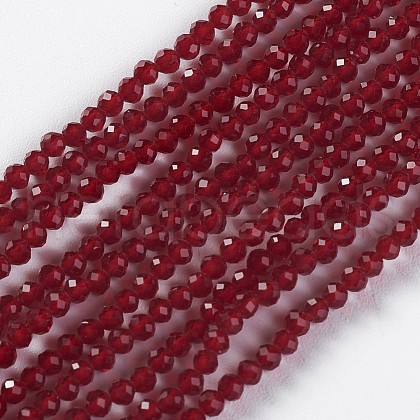 Glass Beads Strands EGLA-E057-02B-14-1