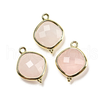 Natural Rose Quartz Pendants G-M431-12G-02-1