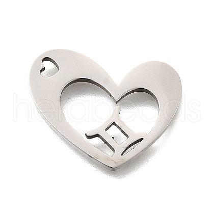 201 Stainless Steel Pendants STAS-A116-01P-03-1