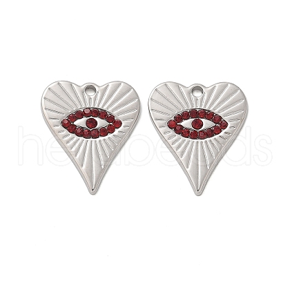 304 Stainless Steel Pendants STAS-L022-109P-03-1