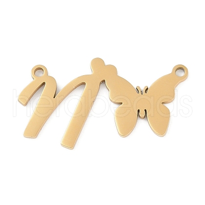 304 Stainless Steel Pendants STAS-L279-002G-N-1