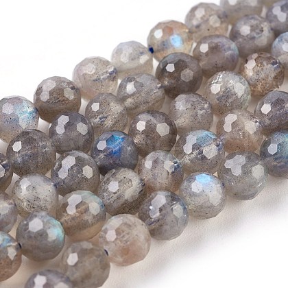 Natural Labradorite Beads Strands G-O176-04B-1