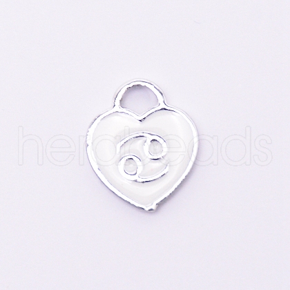 Alloy Enamel Charms ENAM-WH0049-36P-E02-RS-1