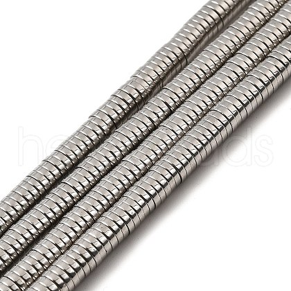 Non-magnetic Synthetic Hematite Beads Strands G-K011-4x1mm-03-1