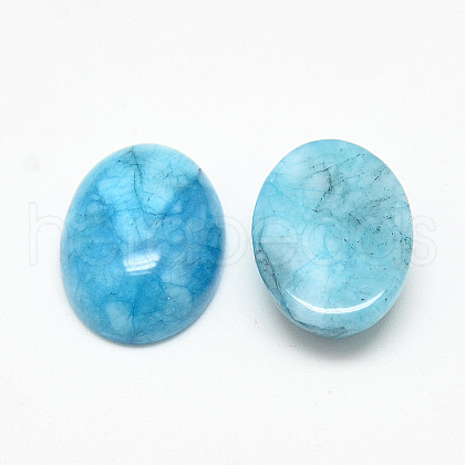 Dyed Natural White Jade Cabochons G-Q957-01G-13x18-1