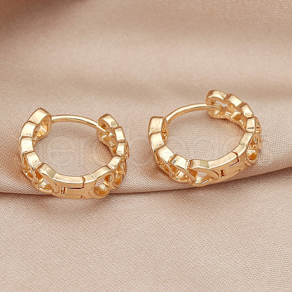 Retro Geometric Heart Earrings for Women ST0700389-1