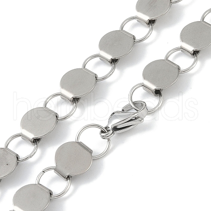 Non-Tarnish 201 Stainless Steel Chain Necklaces NJEW-I127-05P-1