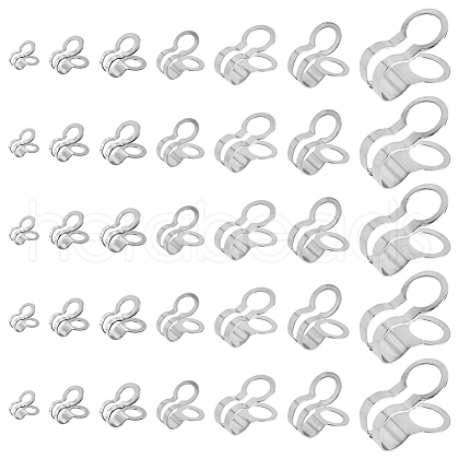 SUNNYCLUE 84pcs 7 styles U-Shaped 304 Stainless Steel Clasp STAS-SC0009-13-1