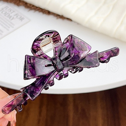 Cellulose Acetate(Resin) Claw Hair Clips PW-WGDE344-03-1