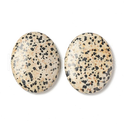 Mother's Day Gifts Natural Dalmatian Jasper Worry Stone for Anxiety Therapy G-B036-01J-1