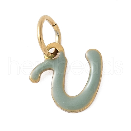 304 Stainless Steel Enamel Charms STAS-G353-01G-U-1