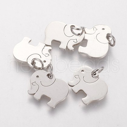 Tarnish Resistant 304 Stainless Steel Pendants STAS-Q201-T463S-1