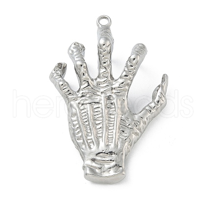 304 Stainless Steel Pendant Rhinestone Settings STAS-R008-11P-1