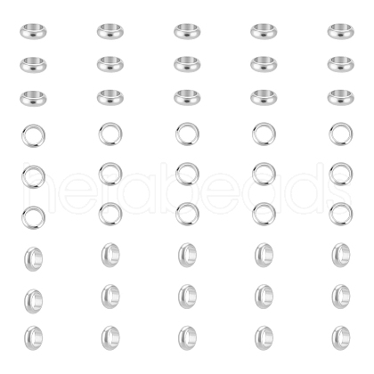 Unicraftale 201 Stainless Steel Spacer Beads STAS-UN0058-50P-1