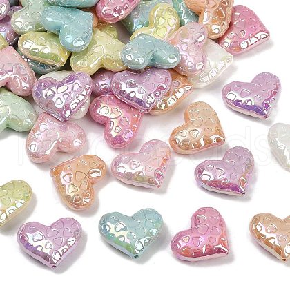 UV Plating Opaque Acrylic Beads MACR-L007-03C-1