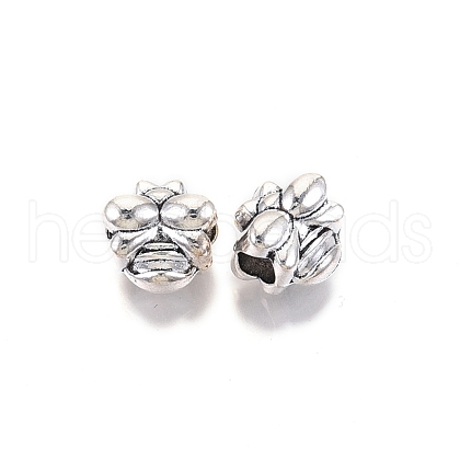 Tibetan Style Alloy European Beads TIBE-S314-101AS-RS-1