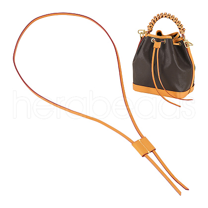 Leather Bag Drawstring Cord & Cord Slider Sets DIY-WH0453-50A-02-1