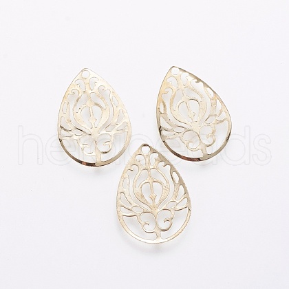 Iron Filigree Pendants X-IFIN-F158-57G-1