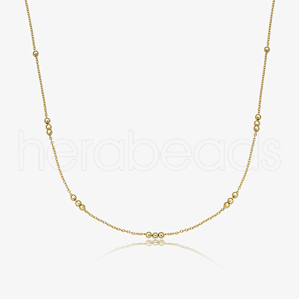 925 Sterling Silver Cable Chain Necklaces UD3650-3-1