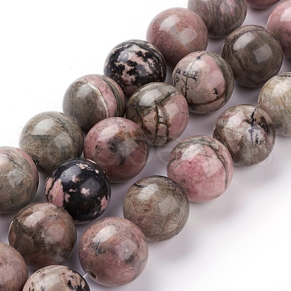 Natural Rhodonite Beads Strands G-G731-10-18mm-1