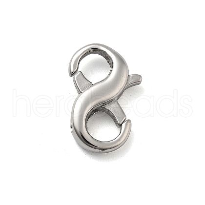304 Stainless Steel Spring Gate Rings. 8-Shaped STAS-V008-30P-1