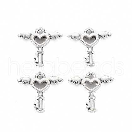 Tibetan Style Alloy Charms TIBEP-N011-022-1