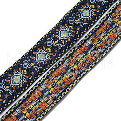 Ethnic style Embroidery Polyester Ribbons OCOR-WH0067-37A-1