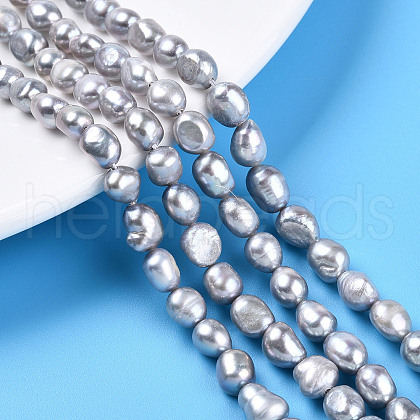 Natural Cultured Freshwater Pearl Beads Strands PEAR-N014-06G-02-1