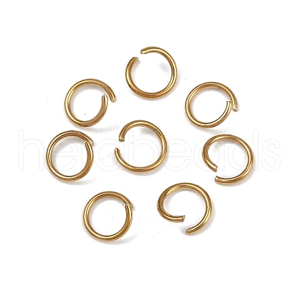 304 Stainless Steel Open Jump Rings STAS-Z137-01G-08-1