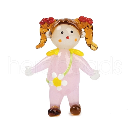 Handmade Lampwork Girl Display Decoration LAMP-Q005-01A-1