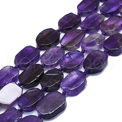 Natural Amethyst Beads Strands G-K245-J12-01-1