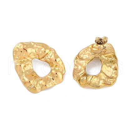 Ion Plating(IP) 304 Stainless Steel Stud Earring EJEW-C103-01G-1