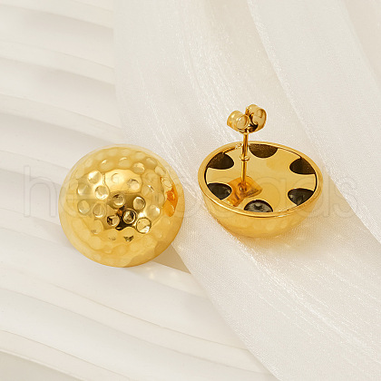 304 Stainless Steel Stud Earrings EJEW-V013-01G-1