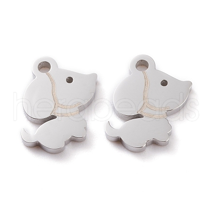 Non-Tarnish 304 Stainless Steel Charms STAS-Y002-16P-1