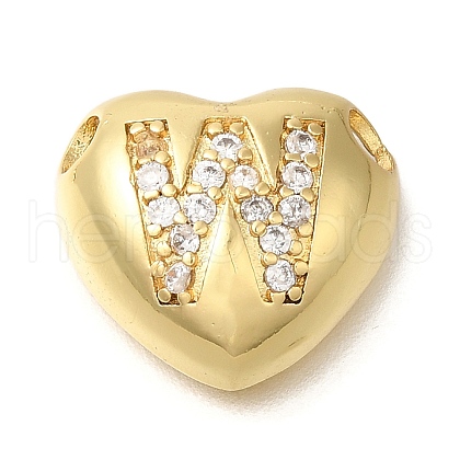 Rack Plating Brass Micro Pave Cubic Zirconia Pendants KK-I722-04G-W-1